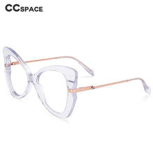Load image into Gallery viewer, 54326 Retro Big Frame Acetate Metal Mixed Frame Glasses Ladies Trend Butterfly Frame Computer Glasses Frame