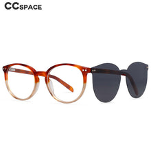 Load image into Gallery viewer, 54331 Acetate Glasses Frames Anti Blue Light Polarized Sunglasses Magnetic Clip Men Women Rice Nail Computer Eyeglasses