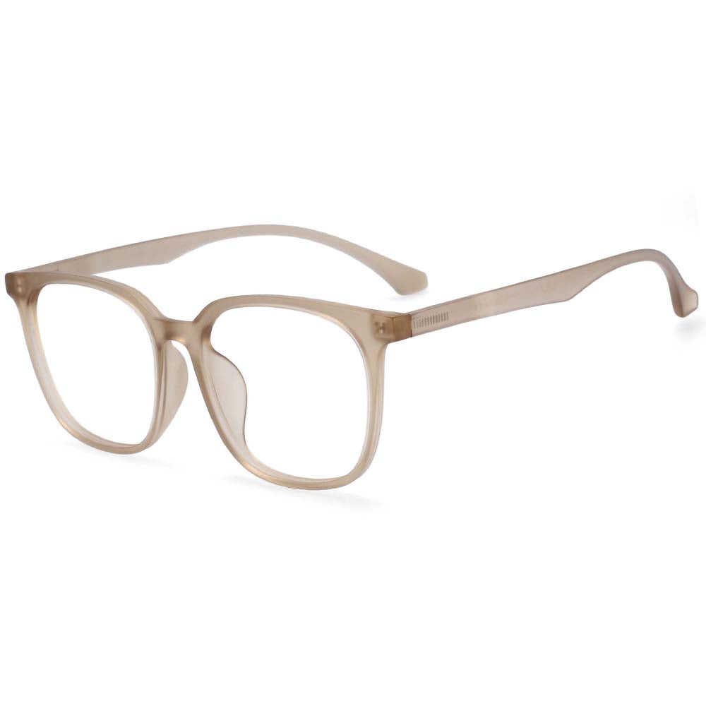 54337 Big Frame Square Ultralight Glasses Frames Wood Grain Legs Men Women Computer Eyeglasses