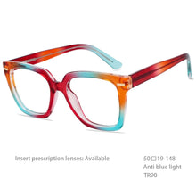 Load image into Gallery viewer, 54341 Ladies Anti-Blue-Ray Rainbow Glasses Frames Women Colorful Eyeglasses