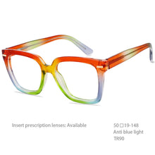 Load image into Gallery viewer, 54341 Ladies Anti-Blue-Ray Rainbow Glasses Frames Women Colorful Eyeglasses