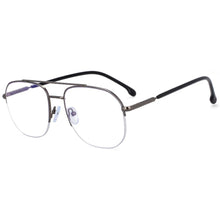 Load image into Gallery viewer, 54342 Retro Square Anti Blue Light Metal Half Frame Glasses Frames Men Women Computer Eyeglasses