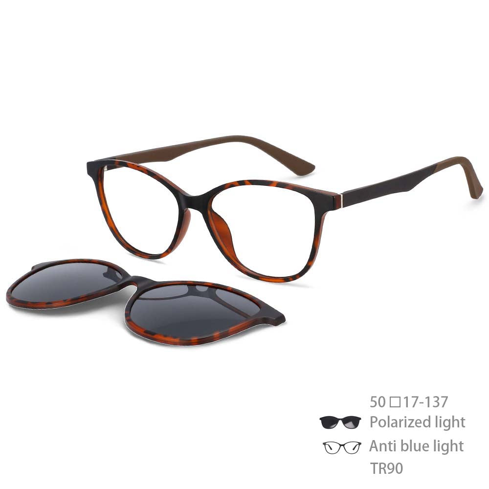 54371 Polarized Sunglasses Magnetic Clip Men Women Rice Nail Computer Eyeglasses