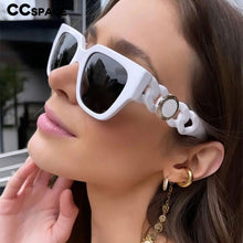 Load image into Gallery viewer, 54379 Big Frame Brand Sunglasses Women Shades Uv400 Vintage Glasses