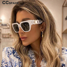 Load image into Gallery viewer, 54379 Big Frame Brand Sunglasses Women Shades Uv400 Vintage Glasses