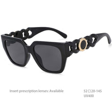 Load image into Gallery viewer, 54379 Big Frame Brand Sunglasses Women Shades Uv400 Vintage Glasses