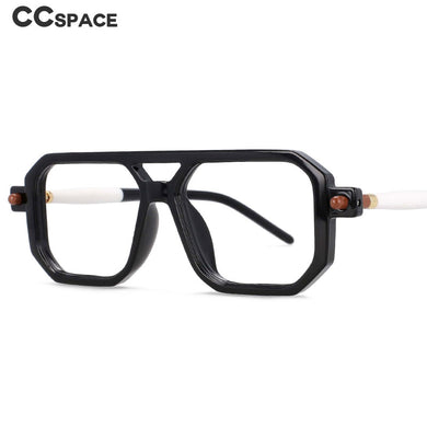 54381 Square Big Frame Anti Blue Light Leopard Glasses Frames Men Women Computer Eyeglasses