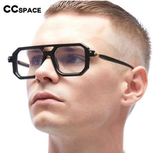 Load image into Gallery viewer, 54381 Square Big Frame Anti Blue Light Leopard Glasses Frames Men Women Computer Eyeglasses