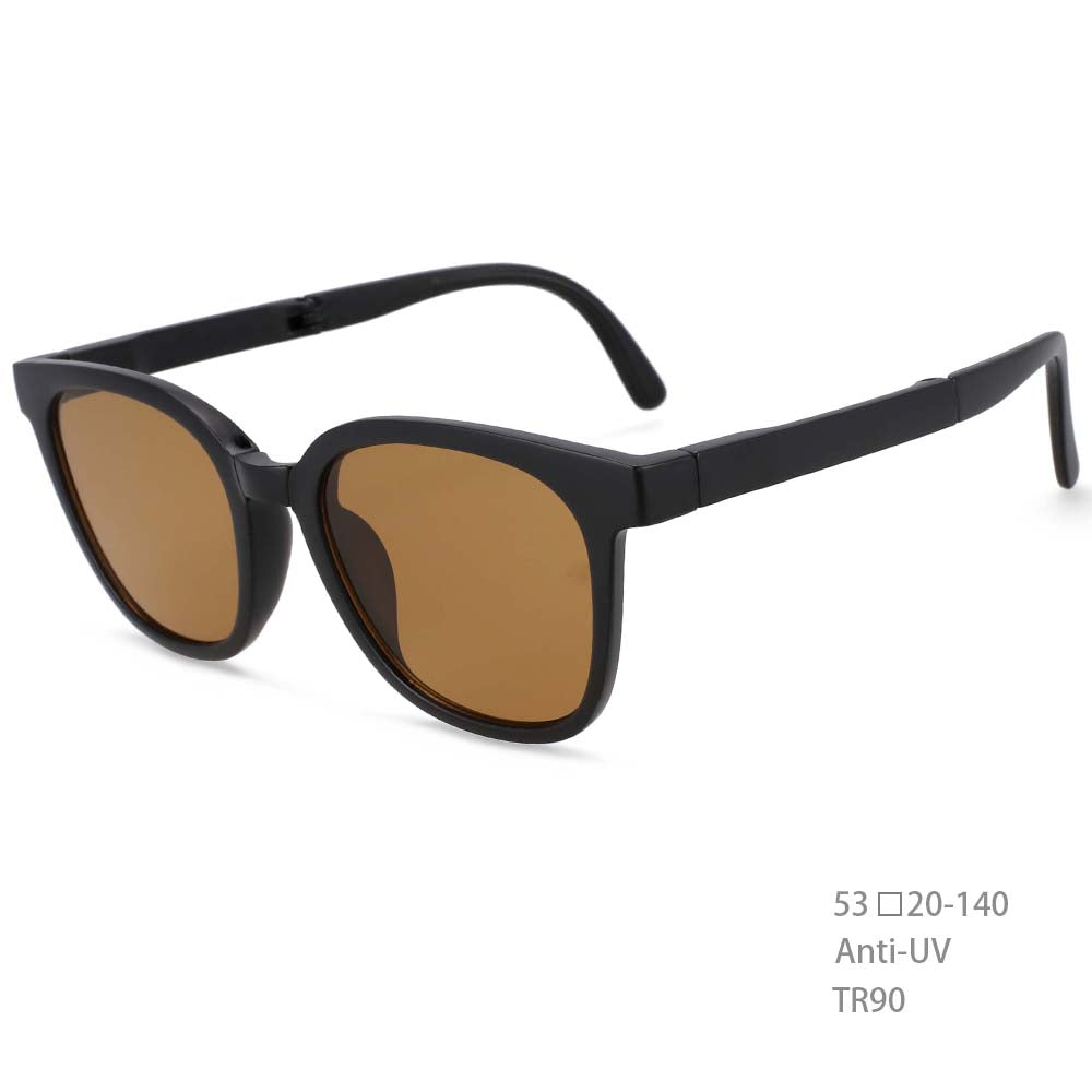 54382 TR90 Sunglasses Foldable Men Women Shades UV400 Vintage Glasses