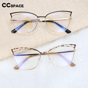 54396 Cat Eye Optical Anti-Blue Light Retro Trend Metel Glasses Frame