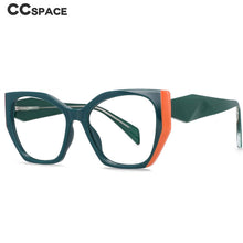 Load image into Gallery viewer, 54397 TR90 Large Frame Two-Color Stitching Anti-Blue Light Women&#39;s Retro Trend Glasses Frame