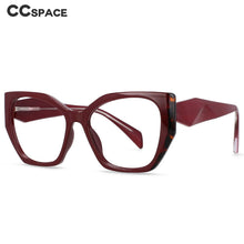 Load image into Gallery viewer, 54397 TR90 Large Frame Two-Color Stitching Anti-Blue Light Women&#39;s Retro Trend Glasses Frame