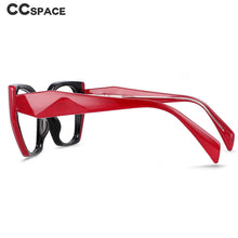 Load image into Gallery viewer, 54397 TR90 Large Frame Two-Color Stitching Anti-Blue Light Women&#39;s Retro Trend Glasses Frame