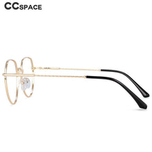 Load image into Gallery viewer, 54398 Round Frame Metel Anti Blue Light Optical Glasses Frames Women Computer Eyeglasses