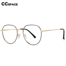 Load image into Gallery viewer, 54398 Round Frame Metel Anti Blue Light Optical Glasses Frames Women Computer Eyeglasses