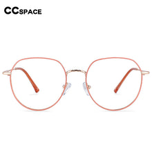 Load image into Gallery viewer, 54398 Round Frame Metel Anti Blue Light Optical Glasses Frames Women Computer Eyeglasses