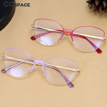 Carica l'immagine nel visualizzatore di Gallery, 54399 Occhiali da lettura per computer da lettura con tendenza alla luce blu in stile ottico da donna 
