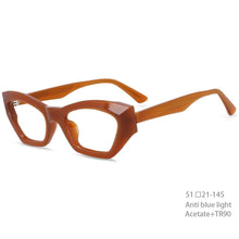 Load image into Gallery viewer, 54404 Oversied Cat Eye Acetate Glasses Frame Anti-Blue Light Personalized Optical Glasses