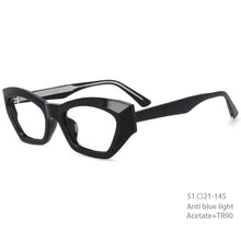 Load image into Gallery viewer, 54404 Oversied Cat Eye Acetate Glasses Frame Anti-Blue Light Personalized Optical Glasses