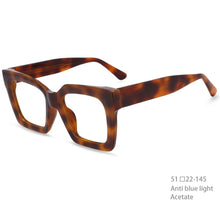 Load image into Gallery viewer, 54405 Big Frame Square Men Woman Acetate Transparent Frame Anti Blue Light Trend Retro Glasses Frame