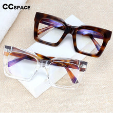 Load image into Gallery viewer, 54405 Big Frame Square Men Woman Acetate Transparent Frame Anti Blue Light Trend Retro Glasses Frame