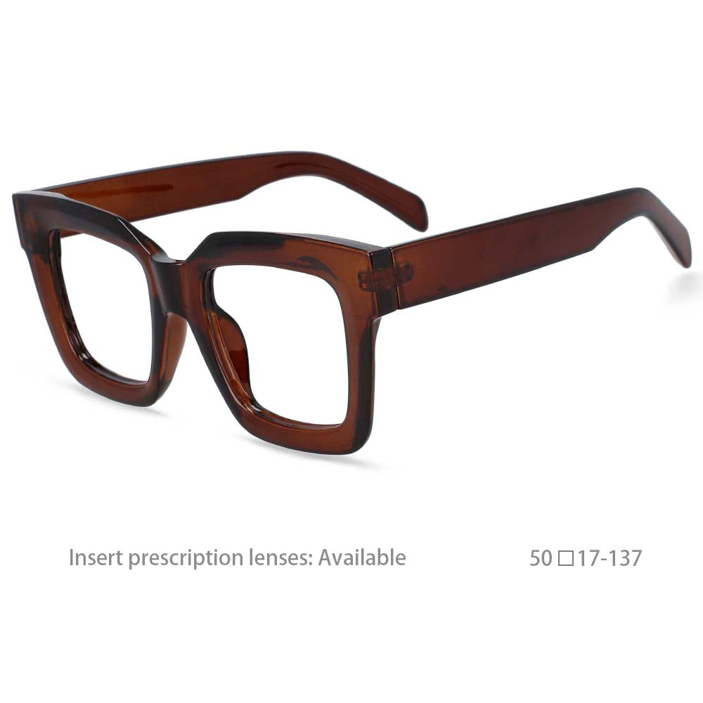 54406 Oversized Square Glasses Frame Men Women Computer Glasses Frame