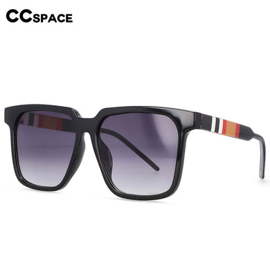 54407 Square Big Frame Brand Sunglasses Stripe Leg Men Women Shades Uv400 Vintage Glasses