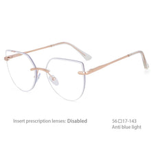 Load image into Gallery viewer, 54426 Frameless Anti Blue Light Glasses Women Computer Eyeglasses