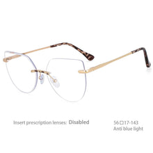 Load image into Gallery viewer, 54426 Frameless Anti Blue Light Glasses Women Computer Eyeglasses