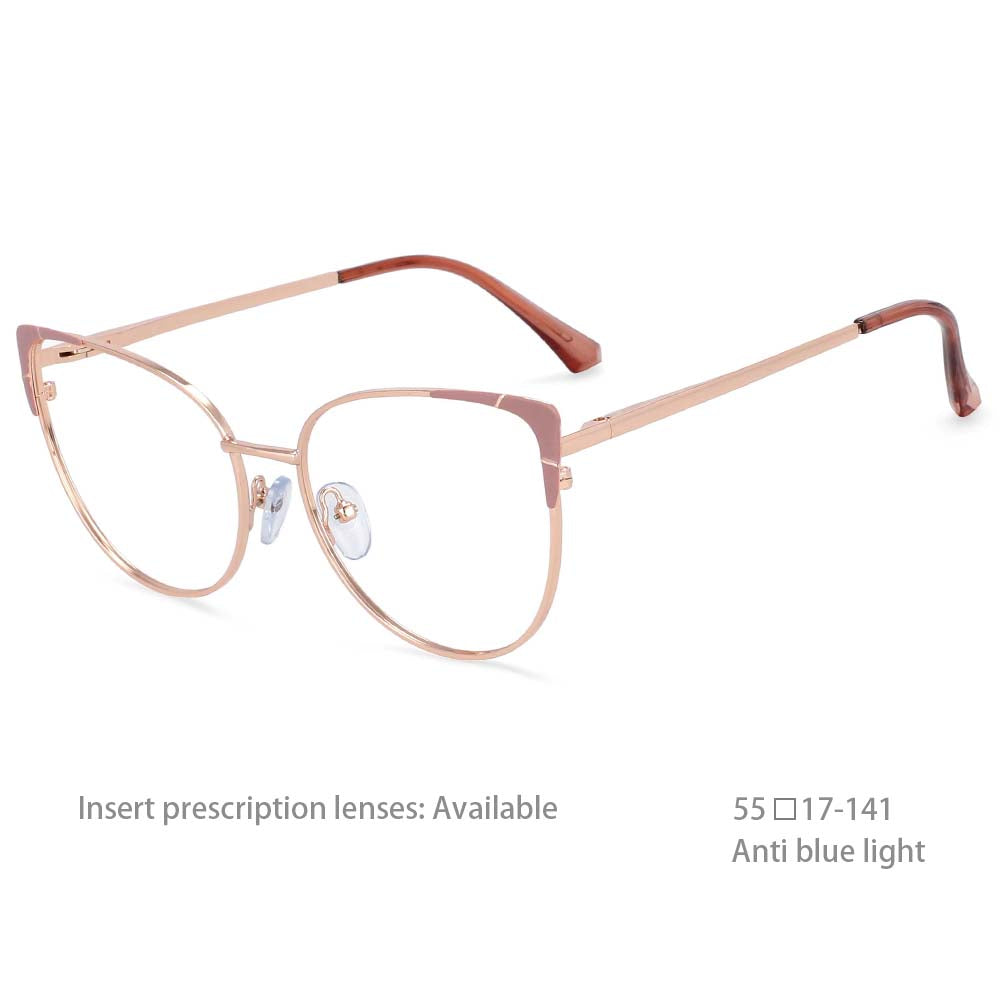 54428 Cat Eye Anti-Blue Ray Optical Glasses Frames Women Computer Eyeglasses