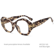 Load image into Gallery viewer, 54432 Oversized Rivet Anti-Blue-Ray Glasses Frames Brand Men Women Computer Eyeglasses