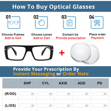 Load image into Gallery viewer, 54434 Big Frame Rectangle Men Transparent Computer Glasses Frame Anti Blue Light Eyewear Blocking Glasses