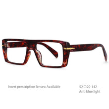 Load image into Gallery viewer, 54434 Big Frame Rectangle Men Transparent Computer Glasses Frame Anti Blue Light Eyewear Blocking Glasses