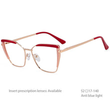 Load image into Gallery viewer, 54438 Ladies Blue Light Filter Glasses Optical Glasses Frames Women Zero Glasses Computer Eyeglasses