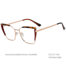 Load image into Gallery viewer, 54438 Ladies Blue Light Filter Glasses Optical Glasses Frames Women Zero Glasses Computer Eyeglasses