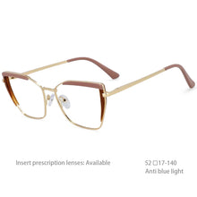 Load image into Gallery viewer, 54438 Ladies Blue Light Filter Glasses Optical Glasses Frames Women Zero Glasses Computer Eyeglasses