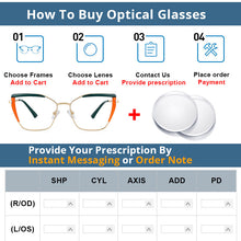 Load image into Gallery viewer, 54438 Ladies Blue Light Filter Glasses Optical Glasses Frames Women Zero Glasses Computer Eyeglasses