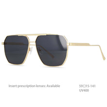 Load image into Gallery viewer, 54444 Retro Pilot Polarized Sunglasses Brand Designer Men Women Shades Uv400 Vintage Glasses