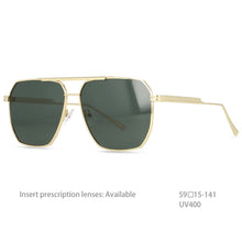 Load image into Gallery viewer, 54444 Retro Pilot Polarized Sunglasses Brand Designer Men Women Shades Uv400 Vintage Glasses