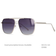 Load image into Gallery viewer, 54444 Retro Pilot Polarized Sunglasses Brand Designer Men Women Shades Uv400 Vintage Glasses
