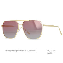Load image into Gallery viewer, 54444 Retro Pilot Polarized Sunglasses Brand Designer Men Women Shades Uv400 Vintage Glasses
