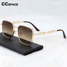 Load image into Gallery viewer, 54448 Rectangle Brand  Sunglasses for Men Chain Leg Men&#39;s and Women&#39;s Metal Sunglasses Uv400