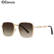 Load image into Gallery viewer, 54448 Rectangle Brand  Sunglasses for Men Chain Leg Men&#39;s and Women&#39;s Metal Sunglasses Uv400