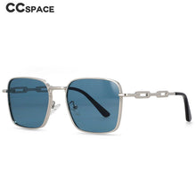 Load image into Gallery viewer, 54448 Rectangle Brand  Sunglasses for Men Chain Leg Men&#39;s and Women&#39;s Metal Sunglasses Uv400