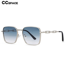 Load image into Gallery viewer, 54448 Rectangle Brand  Sunglasses for Men Chain Leg Men&#39;s and Women&#39;s Metal Sunglasses Uv400