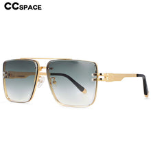 Load image into Gallery viewer, 54450 Retro  Square Brand Trendy Men&#39;s Top Grade Sunglasses Pilot Metal Frame Uv400