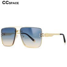 Load image into Gallery viewer, 54450 Retro  Square Brand Trendy Men&#39;s Top Grade Sunglasses Pilot Metal Frame Uv400