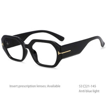 Load image into Gallery viewer, 54456 Oversized Square Brand Glasses Frames Men Women Zero Glasses Wide Leg Computer Eyeglasses