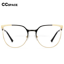 Load image into Gallery viewer, 54459 Retro Brand Cat Eye Metal Large Frame Ladies Anti-Blu-Ray Glasses Frame Optical Prescription Eyeglasses Frame