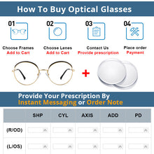 Load image into Gallery viewer, 54460 Transparent Computer Glasses Frame Women Anti Blue Light Round Eyewear Blocking Glasses Optical Eyeglass